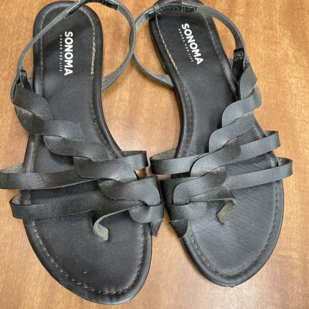 Sonoma Black Sandals Size 5-6